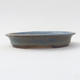 Ceramic bonsai bowl 12.5 x 11 x 2 cm, color blue - 1/4