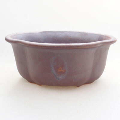 Ceramic bonsai bowl 13 x 11 x 5.5 cm, metal color - 1