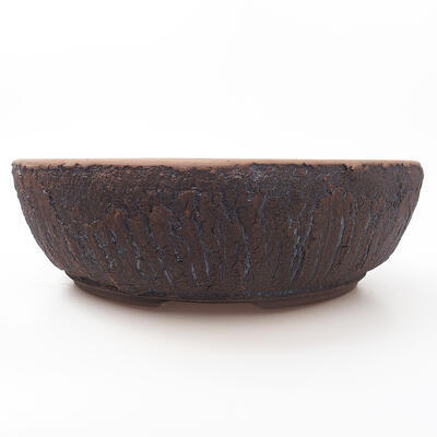 Ceramic bonsai bowl 28 x 28 x 9 cm, color cracked - 1
