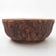 Ceramic bonsai bowl 17 x 17 x 7 cm, color cracked - 1/3