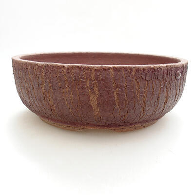Ceramic bonsai bowl 20.5 x 20.5 x 7 cm, color cracked - 1