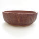Ceramic bonsai bowl 20.5 x 20.5 x 7 cm, color cracked - 1/3