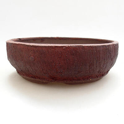 Ceramic bonsai bowl 17 x 17 x 5.5 cm, color cracked - 1