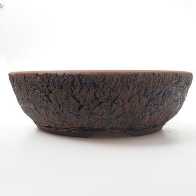 Ceramic bonsai bowl 28 x 28 x 8.5 cm, color cracked - 1