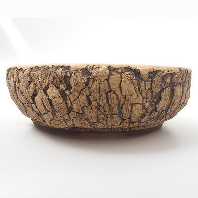 Ceramic bonsai bowl 24 x 24 x 8.5 cm, color cracked - 1