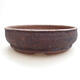 Ceramic bonsai bowl 19 x 19 x 5.5 cm, color cracked - 1/3