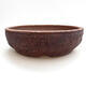 Ceramic bonsai bowl 19.5 x 19.5 x 6 cm, color cracked - 1/3