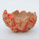 Ceramic shell 9 x 9 x 5.5 cm, red color - 1/3