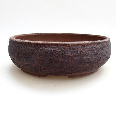 Ceramic bonsai bowl 19 x 19 x 6 cm, color cracked - 1