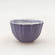 Ceramic bonsai bowl 5 x 5 x 4 cm, color purple - 1/3