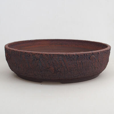 Ceramic bonsai bowl 36 x 36 x 10 cm, color cracked - 1