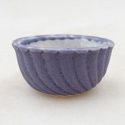 Ceramic bonsai bowl 5.5 x 5.5 x 2.5 cm, color purple - 1