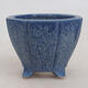 Ceramic bonsai bowl 7 x 7 x 5.5 cm, color blue - 1/3