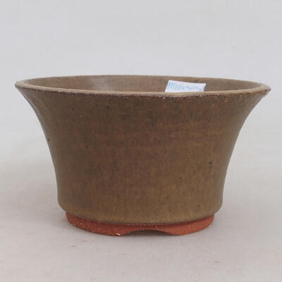 Ceramic bonsai bowl 12 x 12 x 6.5 cm, color brown - 1