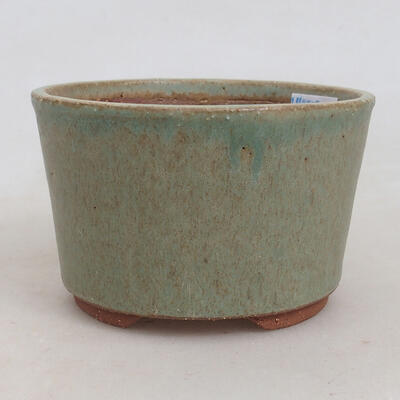 Ceramic bonsai bowl 10 x 10 x 6.5 cm, color green - 1