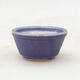 Ceramic bonsai bowl 4 x 4 x 2 cm, color purple - 1/3