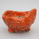Ceramic shell 9 x 9 x 6 cm, color orange - 1/3