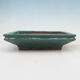 Bonsai bowl 22 x 17 x 5.5 cm, color green - 1/6