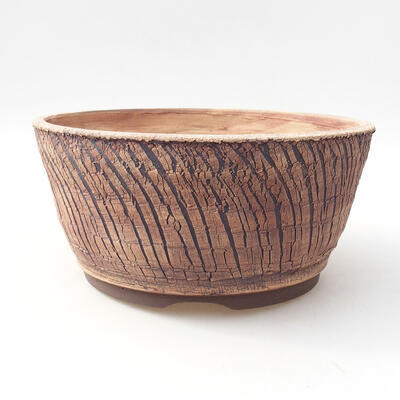 Ceramic bonsai bowl 21.5 x 21.5 x 10 cm, cracked color - 1