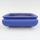Ceramic bonsai bowl 15 x 15 x 5.5 cm, color blue - 1/3