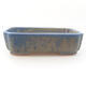 Ceramic bonsai bowl 15 x 12 x 4.5 cm, color blue - 1/3