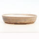Bonsai bowl 34 x 26 x 7.5 cm, gray-beige color - 1/5