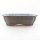 Ceramic bonsai bowl 15 x 12 x 4.5 cm, color blue - 1/3