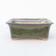 Ceramic bonsai bowl 18 x 14 x 7 cm, color green - 1/3