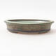Ceramic bonsai bowl 12.5 x 10 x 2.5 cm, color green - 1/3