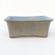 Ceramic bonsai bowl 18 x 14 x 7 cm, color blue - 1/3