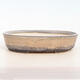 Bonsai bowl 33 x 25 x 7.5 cm, gray-beige color - 1/5
