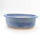 Ceramic bonsai bowl 22 x 17.5 x 7.5 cm, color blue - 1/3
