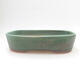 Ceramic bonsai bowl 23 x 18 x 5.5 cm, color green - 1/3