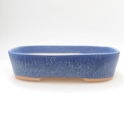 Ceramic bonsai bowl 23 x 18 x 5.5 cm, color blue - 1