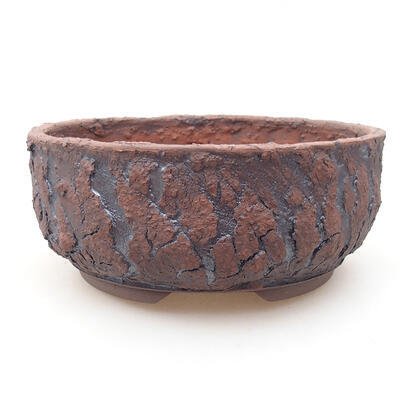 Ceramic bonsai bowl 18 x 18 x 7.5 cm, color cracked - 1