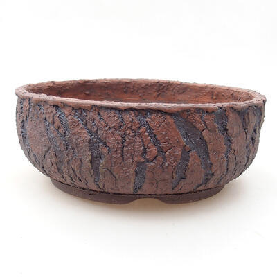 Ceramic bonsai bowl 18.5 x 18.5 x 7 cm, cracked color - 1
