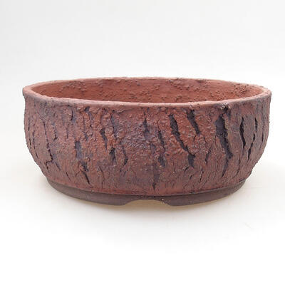 Ceramic bonsai bowl 21 x 21 x 8 cm, color cracked - 1