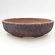 Ceramic bonsai bowl 22 x 22 x 6 cm, color cracked - 1/4