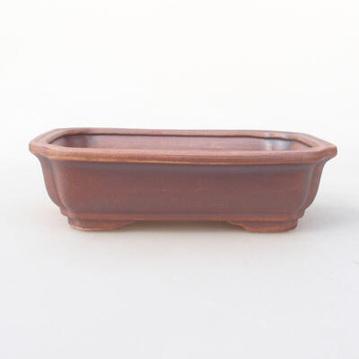 Ceramic bonsai bowl 17 x 13 x 4.5 cm, gray color - 1