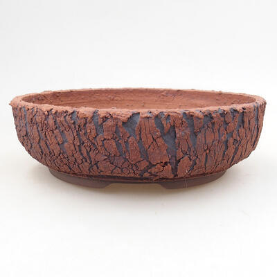 Ceramic bonsai bowl 20 x 20 x 6 cm, color cracked - 1