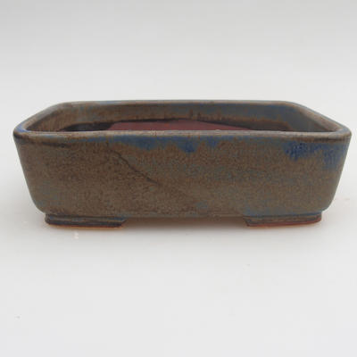 Ceramic bonsai bowl 15,5 x 12 x 4 cm, color blue - 1