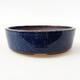 Ceramic bonsai bowl 15 x 15 x 4.5 cm, color blue - 1/2