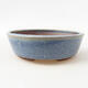 Ceramic bonsai bowl 14.5 x 14.5 x 4 cm, color blue - 1/3