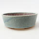 Ceramic bonsai bowl 14 x 14 x 4.5 cm, color blue - 1/3