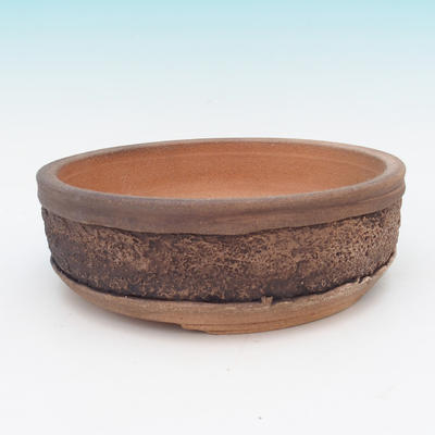 Bonsai ceramic bowl - Fired on wood - 1