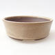 Ceramic bonsai bowl 15 x 15 x 5 cm, beige color - 1/3