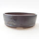 Ceramic bonsai bowl 14 x 14 x 4.5 cm, metal color - 1/3