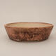 Ceramic bonsai bowl 15 x 13.5 x 4 cm, color pink - 1/3