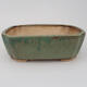 Ceramic bonsai bowl 17.5 x 14.5 x 5.5 cm, color green - 1/3