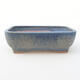 Ceramic bonsai bowl 21 x 16 x 6.5 cm, color blue - 1/3